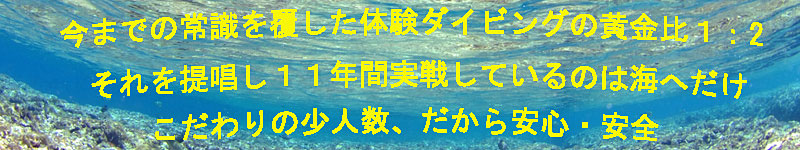 体験ダイビング